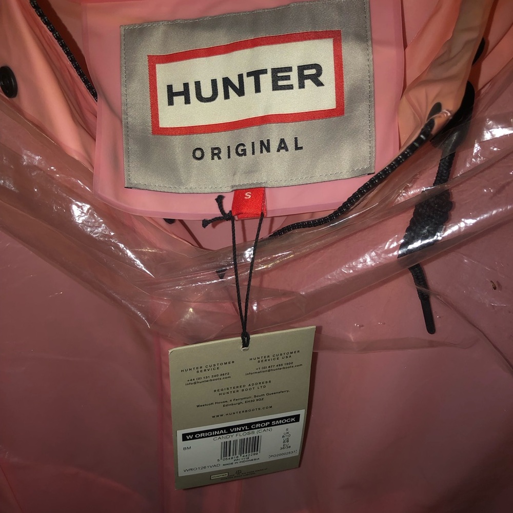 Hunter Original Vinyl Croc Smock Rain Jacket - Light Pink